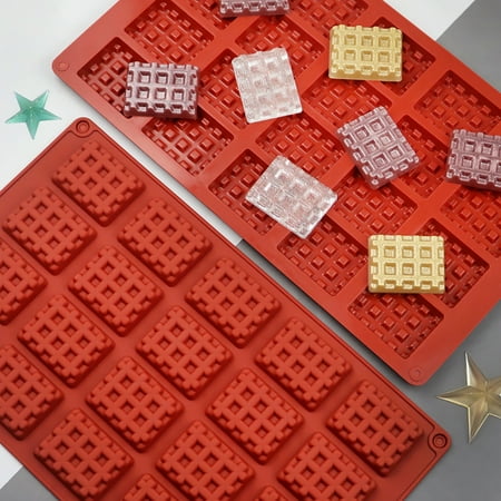 Tuelaly Waffle Mold Non-stick Easy to Clean Quick Release Anti-deformation Flexible DIY 20 Cavity Food Grade Cake Mold Baking Accessories
Tuelaly Waffle Mold Non-stick Easy to Clean Quick Release Anti-deformation Flexible DIY 20 Cavity Food Grade Cake Mold Baking Accessories