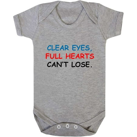 Clear Eyes Full Hearts Can t Lose Cotton Baby Bodysuit One Piece Sports Gray 12 Months
Clear Eyes Full Hearts Can t Lose Cotton Baby Bodysuit One Piece Sports Gray 12 Months