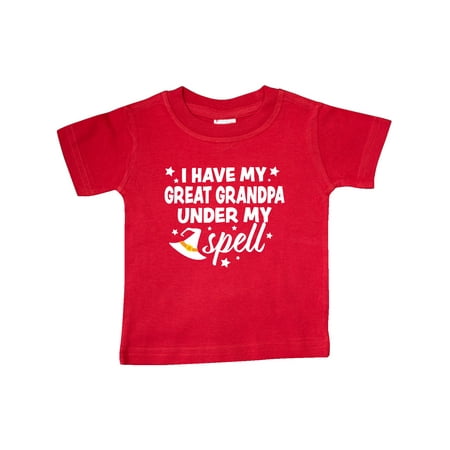 Inktastic I Have My Great Grandpa Under My Spell with Cute Witch Hat Gift Baby Boy or Baby Girl T-Shirt
Inktastic I Have My Great Grandpa Under My Spell with Cute Witch Hat Gift Baby Boy or Baby Girl T-Shirt