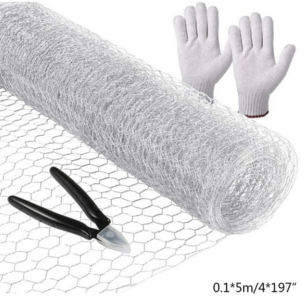 Chicken Wire Net for Craft Projects Lightweight Galvanized Hexagonal Wire Mesh with Mini Wire Cutting Pliers Protective Gloves
Chicken Wire Net for Craft Projects Lightweight Galvanized Hexagonal Wire Mesh with Mini Wire Cutting Pliers Protective Gloves