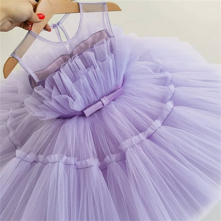 1-5T Baby Girls Birthday Dress Infant Toddler Tulle Tutu Dresses Sleeveless Princess Skirt(Little Girls) Purple 3-4 Years
1-5T Baby Girls Birthday Dress Infant Toddler Tulle Tutu Dresses Sleeveless Princess Skirt(Little Girls) Purple 3-4 Years