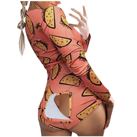Mrat One-Piece Pajamas Womens Pajama Sets Button-Down Ladies Long Sleeve Button-Down Print Functional Buttoned Flap Bodysuit Female Short Pajama
Mrat One-Piece Pajamas Womens Pajama Sets Button-Down Ladies Long Sleeve Button-Down Print Functional Buttoned Flap Bodysuit Female Short Pajama