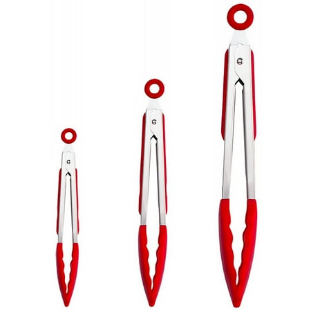 Non Stick Kitchen Tong with Silicone Tip Stainless Steel Cooking Grilling Steak BBQ Food Clip Red 7 Inches
Non Stick Kitchen Tong with Silicone Tip Stainless Steel Cooking Grilling Steak BBQ Food Clip Red 7 Inches