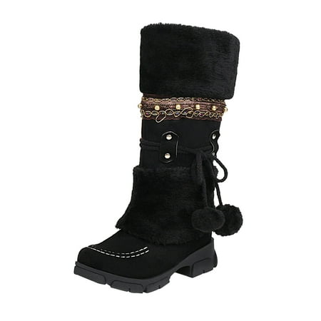 KBKYBUYZ Women Boots Slip-on Snow Boots Velvet Cotton Boots Warm Solid Cotton Shoes Plush Ball Ethnic Knight Boots Basic warm shoes
KBKYBUYZ Women Boots Slip-on Snow Boots Velvet Cotton Boots Warm Solid Cotton Shoes Plush Ball Ethnic Knight Boots Basic warm shoes