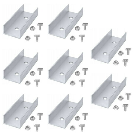 C-Profile Connector PV Rail Solar Rail Connector 45x25x100mm With Screws