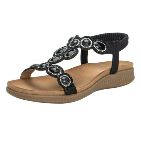 PEASKJP Sandals Women Fashion Women Comfortable Sandals Orthotic Walking Sandals Orthopedic Arch Support Sandals (Black 8)
PEASKJP Sandals Women Fashion Women Comfortable Sandals Orthotic Walking Sandals Orthopedic Arch Support Sandals (Black 8)