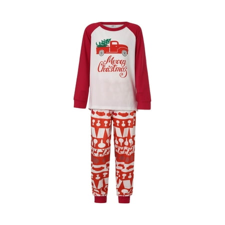 Huakaishijie Christmas Family Matching Pajamas Letters Print Long-Sleeve Tops with Splicing Pants Suit
Huakaishijie Christmas Family Matching Pajamas Letters Print Long-Sleeve Tops with Splicing Pants Suit