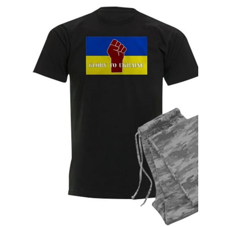 CafePress - Glory To Ukraine Pajamas - Men s Dark Pajamas