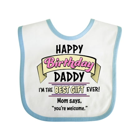 Inktastic Happy Birthday Daddy- Best Gift Ever in Pink Gift Baby Boy or Baby Girl Bib
Inktastic Happy Birthday Daddy- Best Gift Ever in Pink Gift Baby Boy or Baby Girl Bib