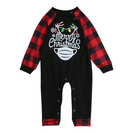Nokpsedcb 2PCS Adult Men Women Kids Baby Boys Girls Family Matching Pajamas Sets Plaid Round Neck Long Sleeve Baby Romper/ Pullover+ Trousers Red Black Baby 6-9 Months
Nokpsedcb 2PCS Adult Men Women Kids Baby Boys Girls Family Matching Pajamas Sets Plaid Round Neck Long Sleeve Baby Romper/ Pullover+ Trousers Red Black Baby 6-9 Months
