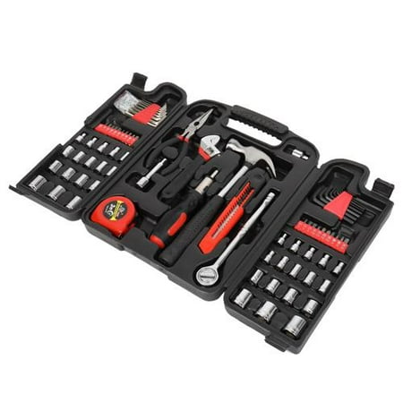 

Zimtown 186 PCS Household Hand Tool Kit Common Repair Tool Set Claw Hammer Included