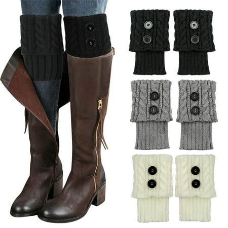 Spencer 3 Pairs Womens Boot Socks Winter Short Cable Knitted Boot Cuffs Topper Socks Elastic Leg Warmers
Spencer 3 Pairs Womens Boot Socks Winter Short Cable Knitted Boot Cuffs Topper Socks Elastic Leg Warmers