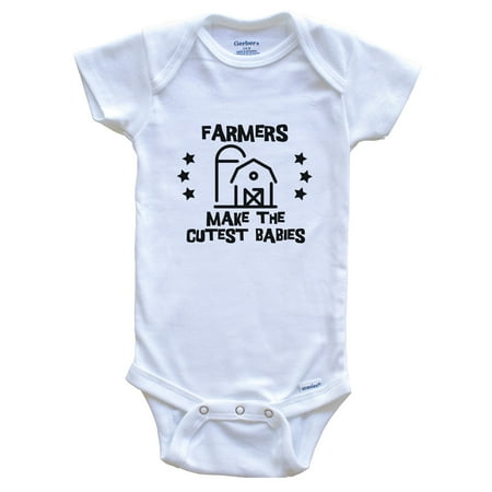 Farmers Make The Cutest Babies Funny Farming Baby Bodysuit