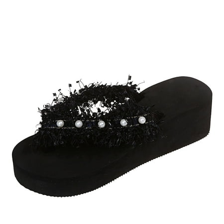 Youmylove Women Flip Flops Fashion Tassel Pearl Flat Casual Slippers Leisure Comfort Cozy Daily Walking
Youmylove Women Flip Flops Fashion Tassel Pearl Flat Casual Slippers Leisure Comfort Cozy Daily Walking