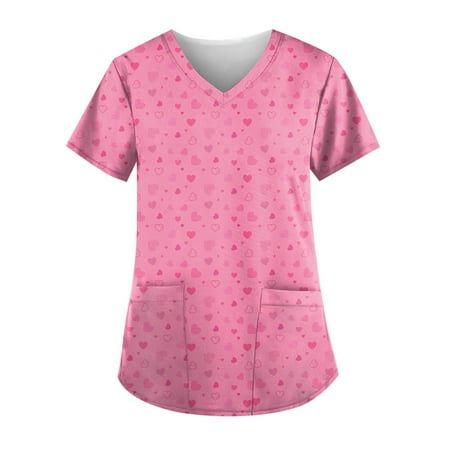 DNDKILG Women s Professionals Holiday Nursing Scrubs Pockets Valentine s Day Scrubs Top Casual T Shirt V Neck Working Uniform Vermilion 5XL
DNDKILG Women s Professionals Holiday Nursing Scrubs Pockets Valentine s Day Scrubs Top Casual T Shirt V Neck Working Uniform Vermilion 5XL