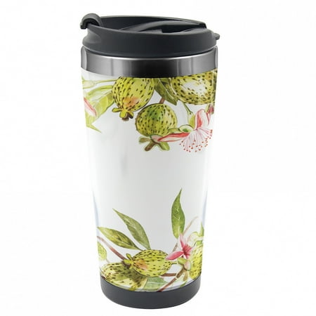 Floral Travel Mug Feijoa Exotic Fruit Floral Steel Thermal Cup 16 oz by Ambesonne
Floral Travel Mug Feijoa Exotic Fruit Floral Steel Thermal Cup 16 oz by Ambesonne