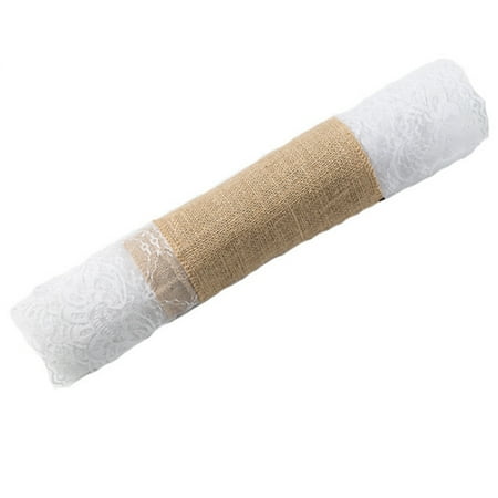 Burlap Lace Hessian Table Runner 45 x 280cm Vintage Event Party Supplies Lace Table Runner for Wedding Accessories
Burlap Lace Hessian Table Runner 45 x 280cm Vintage Event Party Supplies Lace Table Runner for Wedding Accessories