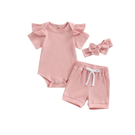 Bagilaanoe 3pcs Newborn Baby Girl Short Pants Set Short Sleeve Romper Tops + Shorts + Hairband 3M 6M 9M 12M 18M Infant Casual Summer Outfits
Bagilaanoe 3pcs Newborn Baby Girl Short Pants Set Short Sleeve Romper Tops + Shorts + Hairband 3M 6M 9M 12M 18M Infant Casual Summer Outfits
