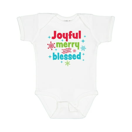 Inktastic Christmas Joyful Merry and Blessed with Snowflakes Gift Baby Boy or Baby Girl Bodysuit
Inktastic Christmas Joyful Merry and Blessed with Snowflakes Gift Baby Boy or Baby Girl Bodysuit