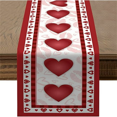 Valentines Day Table Runner Valentines Day Decor Romantic Red Love Heart Valentines Table Runner Dinning Table Decor for Wedding Anniversary
Valentines Day Table Runner Valentines Day Decor Romantic Red Love Heart Valentines Table Runner Dinning Table Decor for Wedding Anniversary