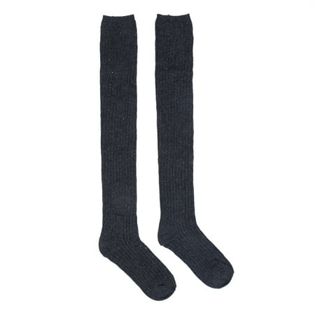 

Women Lady Winter Warm Wool Soft Cable Knit Over knee Long Boot Crochet Cotton Thick Long Stockings Thigh-High Legging