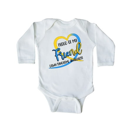 Inktastic Proud of my Friend Down Syndrome Awareness Heart Ribbon Gift Baby Boy or Baby Girl Long Sleeve Bodysuit
Inktastic Proud of my Friend Down Syndrome Awareness Heart Ribbon Gift Baby Boy or Baby Girl Long Sleeve Bodysuit