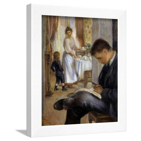 Breakfast at Berneval by Pierre Auguste Renoir Framed Print Wall Art