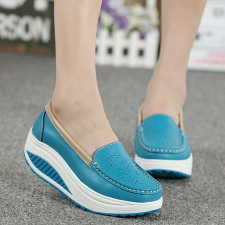 PhoneSoap Women s Fashion Casual Solid Slip On Wedges Thick Bottom Platforms Work Shoes Blue
PhoneSoap Women s Fashion Casual Solid Slip On Wedges Thick Bottom Platforms Work Shoes Blue