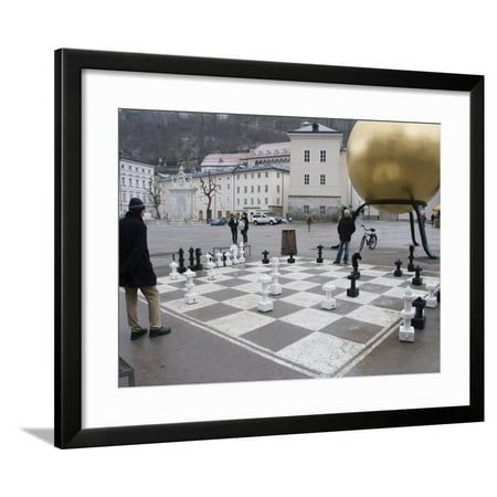 Playing Chess, Salzburg, Austria, Europe Framed Print Wall Art By Robert Harding