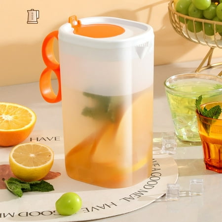 Djiypn Cold Kettle With Lid Ecologically Friendly Carafes Mix Drinks For Hot/Cold Lemonade Beverage Jar Ice Tea Kettle White Plastic Orange
Djiypn Cold Kettle With Lid Ecologically Friendly Carafes Mix Drinks For Hot/Cold Lemonade Beverage Jar Ice Tea Kettle White Plastic Orange