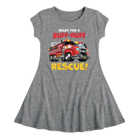 Paw Patrol - Ruff Ruff Rescue - Toddler And Youth Girls Fit And Flare Dress