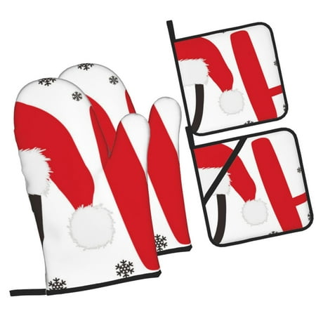 Daiia HOHOHO Christmas Pattern Oven Mitts and Pot Holders 4 pcs Set High Heat Resistant 500 Degree Extra Thicken Long Kitchen Cotton Oven Glove
Daiia HOHOHO Christmas Pattern Oven Mitts and Pot Holders 4 pcs Set High Heat Resistant 500 Degree Extra Thicken Long Kitchen Cotton Oven Glove