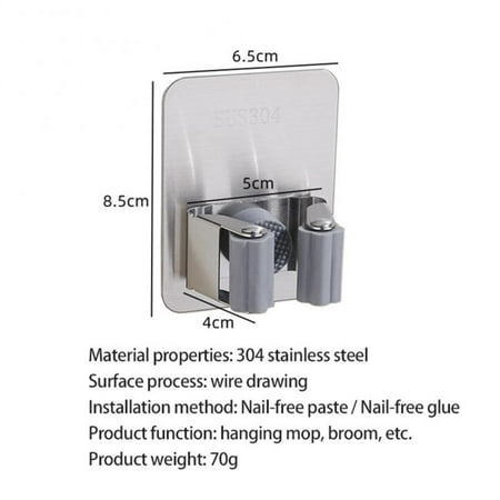 1PCS Wall Mounted Mop Clip Organizer Holder Brush Broom Hanger Home Storage Rack Punchless Bathroom Suction Hanging Pipe Hook
1PCS Wall Mounted Mop Clip Organizer Holder Brush Broom Hanger Home Storage Rack Punchless Bathroom Suction Hanging Pipe Hook