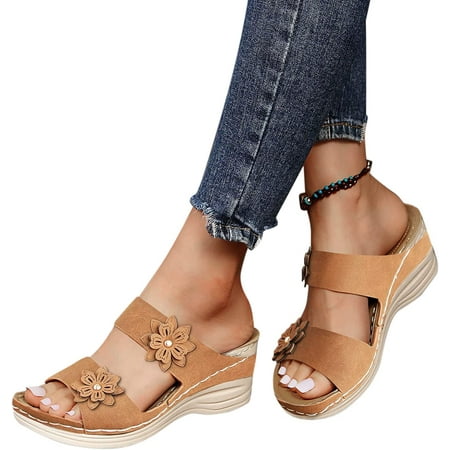 Sandals for Women Casual Summer Women s Wedge Platform Sandals Slip On Two Strap Sandals Open Toe Slippers Flip Flops
Sandals for Women Casual Summer Women s Wedge Platform Sandals Slip On Two Strap Sandals Open Toe Slippers Flip Flops