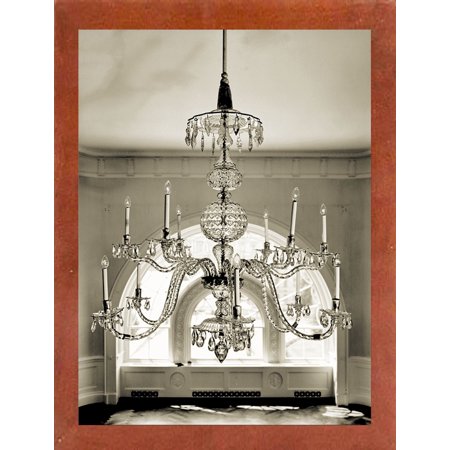 Crystal Chandelier-MINPHO117801 Print 20"x15" by Mindy Sommers - Photography in a Affordable Canadian Walnut Medium