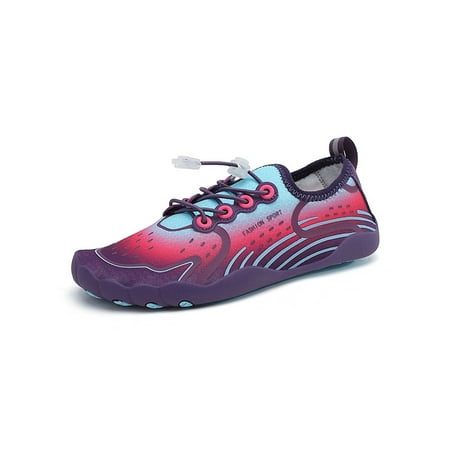 Ymiytan Womens Mens Aqua Socks Barefoot Water Shoes Quick Dry Beach Shoe Surf Comfort Athletic Color Block Sneakers Purple Blue Red 8
Ymiytan Womens Mens Aqua Socks Barefoot Water Shoes Quick Dry Beach Shoe Surf Comfort Athletic Color Block Sneakers Purple Blue Red 8