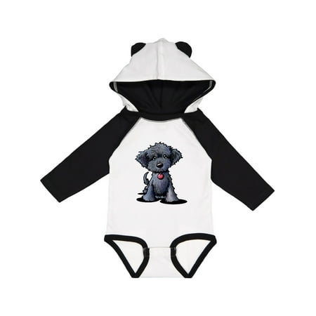Inktastic Black Doodle Puppy Gift Baby Boy or Baby Girl Long Sleeve Bodysuit