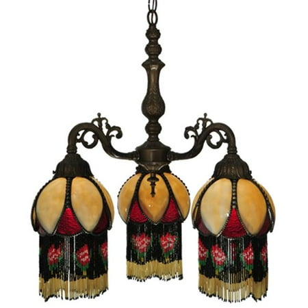 MEYDA 129597 20 in. W Isabella 3 Arm Chandelier