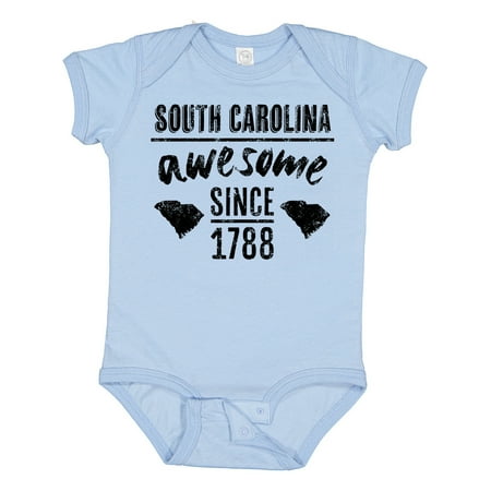Inktastic South Carolina Awesome Since 1788 Gift Baby Boy or Baby Girl Bodysuit