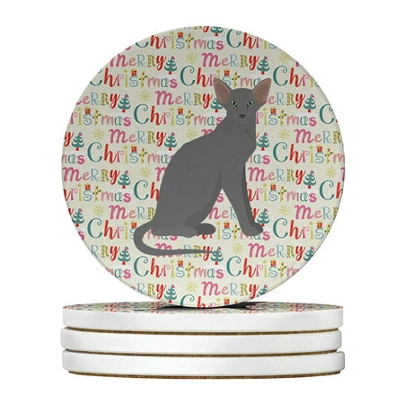 Oriental Shorthair Cat Christmas Large Sandstone Coasters Pack of 4 4 in x 4 in
Oriental Shorthair Cat Christmas Large Sandstone Coasters Pack of 4 4 in x 4 in