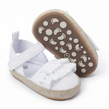 Huilaibazo Baby Sandals Girls Ruffles Shoes First Walkers Shoes Summer Toddler Flat Sandals
Huilaibazo Baby Sandals Girls Ruffles Shoes First Walkers Shoes Summer Toddler Flat Sandals