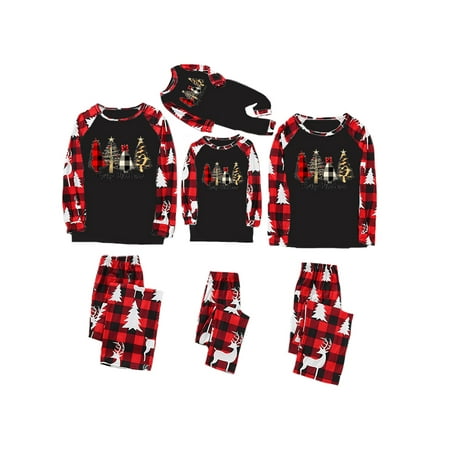Capreze Long Sleeve PJ Sets Christmas Tree Print Sleepwear for Women Men Kids Loose Crew Neck Nightwear Holiday Elastic Waist Matching Family Pajamas Set Black Child-6-7Y
Capreze Long Sleeve PJ Sets Christmas Tree Print Sleepwear for Women Men Kids Loose Crew Neck Nightwear Holiday Elastic Waist Matching Family Pajamas Set Black Child-6-7Y