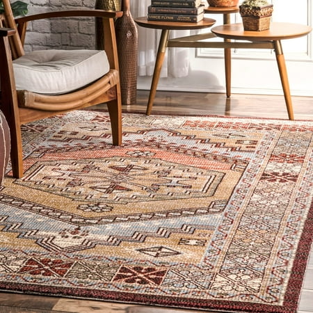 nuLOOM Transitional Medallion Yolanda Area Rug or Runner