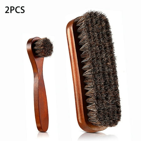 CNKOO 2 Pieces Horsehair Shoe Shine Brush Set - Natural Shoe Brush Shoe Polish Brush Horsehair Shoe Brush Set Wood Handle Leather Cleaner Daubers Applicators for Leather Care New
CNKOO 2 Pieces Horsehair Shoe Shine Brush Set - Natural Shoe Brush Shoe Polish Brush Horsehair Shoe Brush Set Wood Handle Leather Cleaner Daubers Applicators for Leather Care New