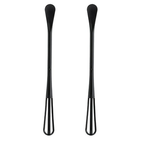 TKing Fashion Long Strip Double Head Mini Whisk With Small Spoon And Manual Mixing Stick - Black
TKing Fashion Long Strip Double Head Mini Whisk With Small Spoon And Manual Mixing Stick - Black