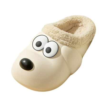 ZHUASHUM Women Cute Dog Warm Home Baotou Soft Comfortable Solid Color Flat Cotton Slippers
ZHUASHUM Women Cute Dog Warm Home Baotou Soft Comfortable Solid Color Flat Cotton Slippers