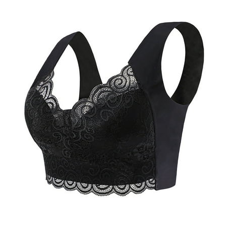 Quealent Womens Bras Comfortable Plus Size Women s Plus Size Visual Effects Minimizer Bra (Black XL)
Quealent Womens Bras Comfortable Plus Size Women s Plus Size Visual Effects Minimizer Bra (Black XL)