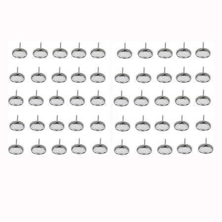 50x Sofa Headboard Wall Decorative Tack Crystal Diamond Upholstery Nail 20mm