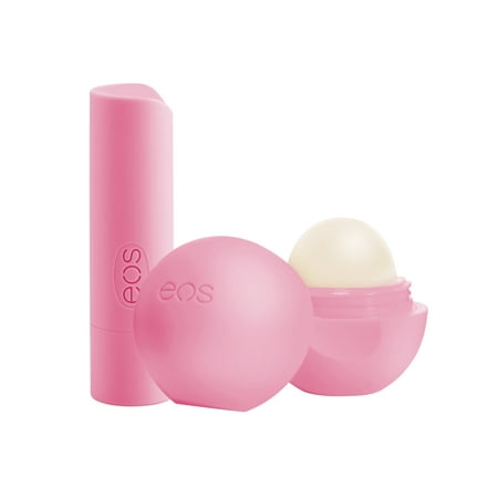 (2 pack) eos Organic Lip Balm Sphere and Stick, Strawberry Sorbet