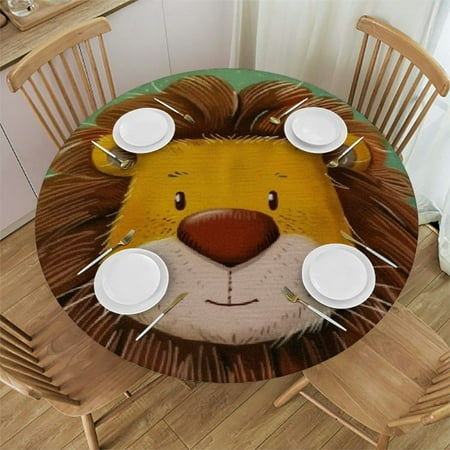 Sheronv Lion Flower Green Background Round Table Cover Stain Resistant Washable Indoor Outdoor Tablecloth Kitchen Dining Wedding Parties 100% Polyester Fiber 46-50
Sheronv Lion Flower Green Background Round Table Cover Stain Resistant Washable Indoor Outdoor Tablecloth Kitchen Dining Wedding Parties 100% Polyester Fiber 46-50